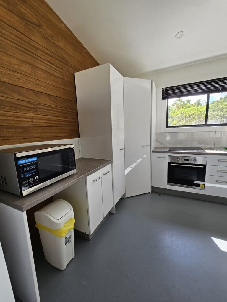 Kitchen with pantry , oven and plenty of preparation space