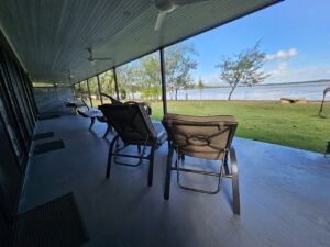 Relax under the gentle breeze of the ceiling fans on your own balcony