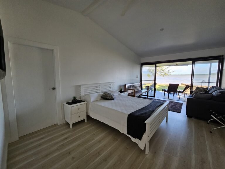 Queen Bed inside a unit